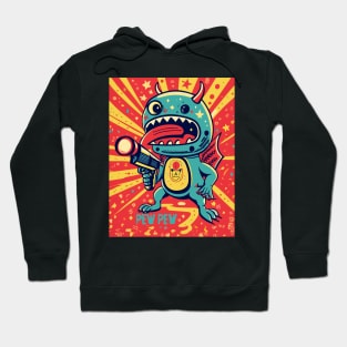 pew pew robot alien Hoodie